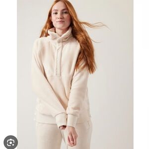 Athleta Cream Recover Sweatshirt